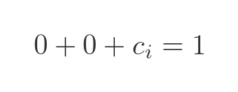 Binary addition with carry