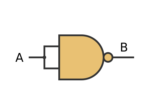 Creating NOT from NAND