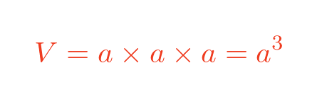 Cube volume formula