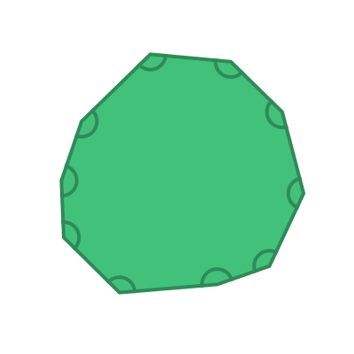 Interior angles of a decagon