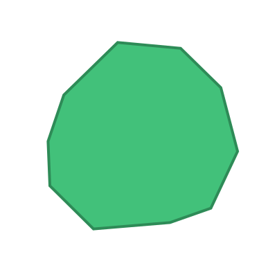 Irregular decagon