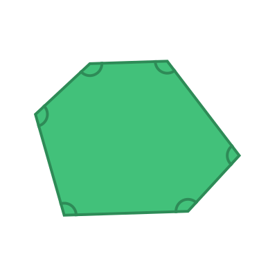 Interior angles of a hexagon
