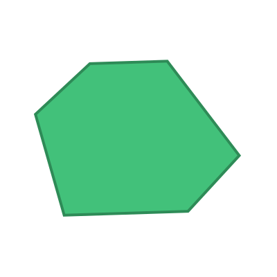 Irregular hexagon