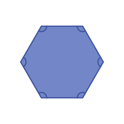 Interior angles of an irregular hexagon