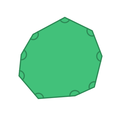 Interior angles of a nonagon