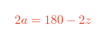 Angle at the centre of a circle proof