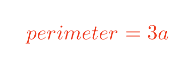 Perimeter of an equilateral triangle