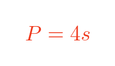 Square perimeter formula