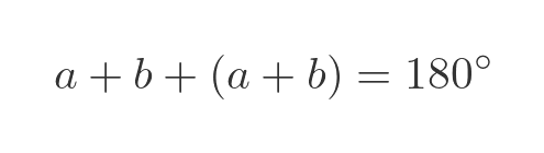 Angle in a semicircle is a right angle formula