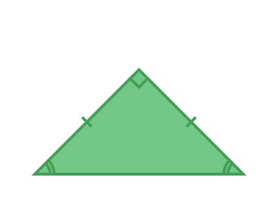 Right-angled isosceles triangle