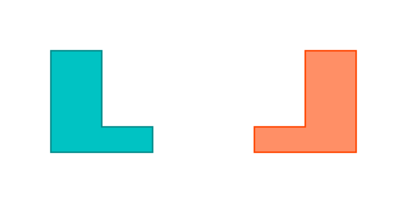 Congruent L-shapes