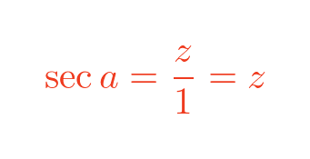 Secant function