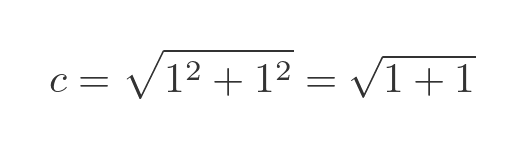 Pythagoras formula