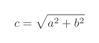 Pythagoras formula