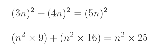 Infinite number of Pythagorean triples