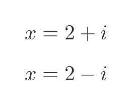 Quadratic 0 complex solutions