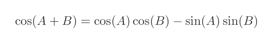 Complex cosine