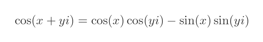 Complex cosine