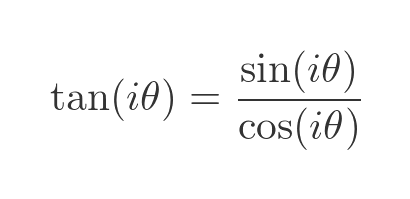 Complex cosine