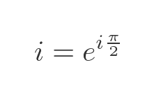 Modulus-argument form of i