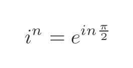 Integer powers of i