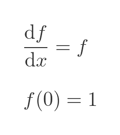 Definition of the exponential function