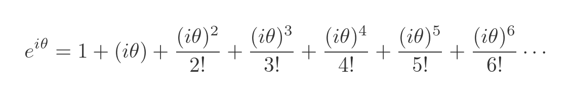 Maclaurin expansion of e^iθ