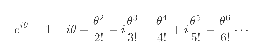 Maclaurin expansion of e^iθ