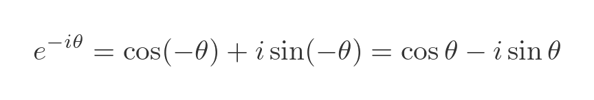 Euler's formula negative theta