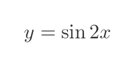 sin 2x