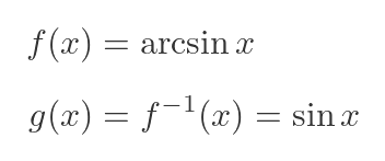 Inverse sine function