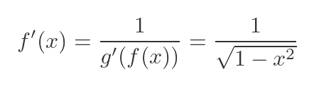 Inverse sine function