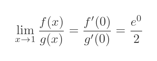 L'Hôpital's rule