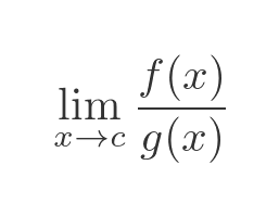 Limit of quotient