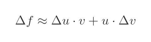 Geometric interpretation of product rule