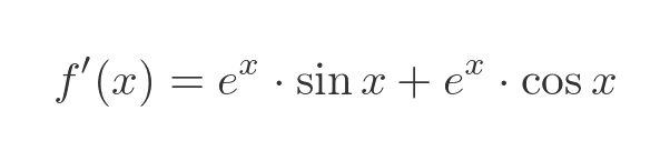 Example of product rule