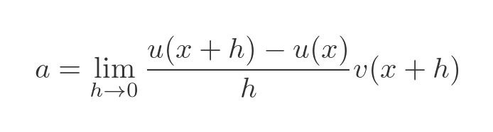 Proof of product rule