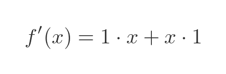 Example of product rule