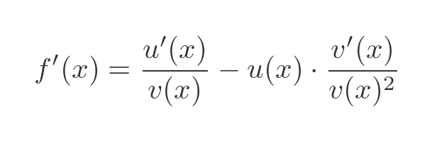 Quotient rule proof