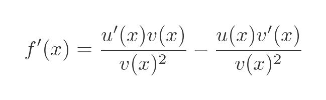 Quotient rule proof