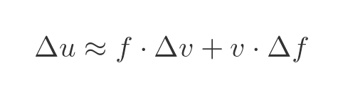 Geometric interpretation of quotient rule