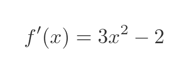 First derivative