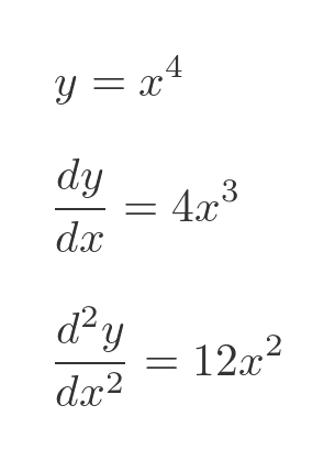 Zero second derivative