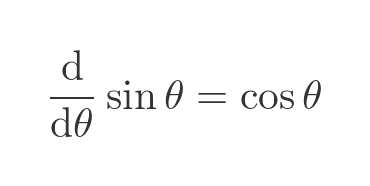 Sine derivative