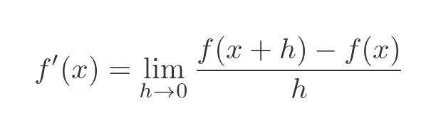 Differentiation from first principles