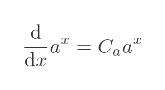 Differentiation a to power x