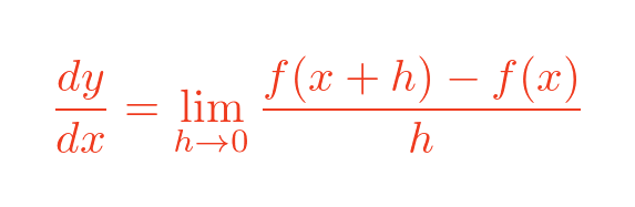 dy/dx formula