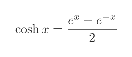 cosh function