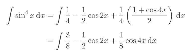 Even power of cosine