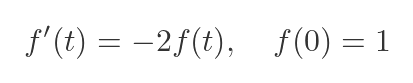First order differential equation